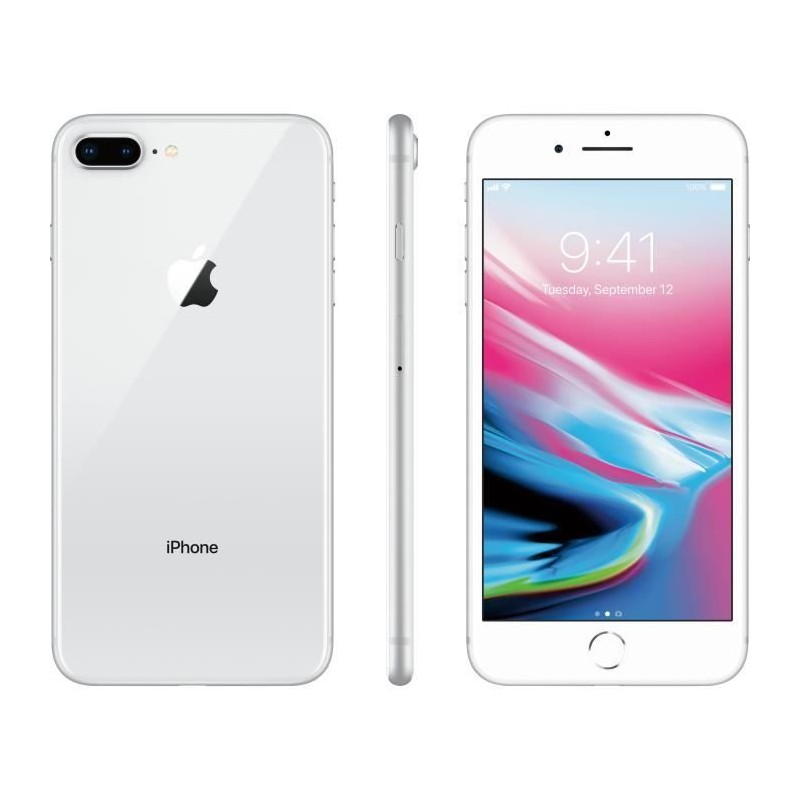 Téléphone apple iphone 8 plus 64 go argent grade b ...