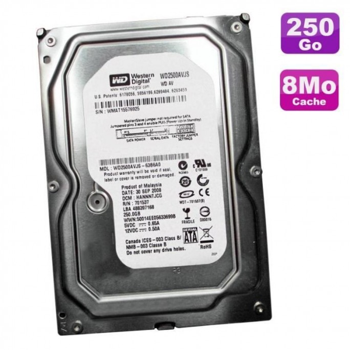 HDD 80 Go 3.5" WESTERN DIGITAL