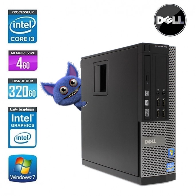 DELL OPTIPLEX 790 I3 SFF CORE I3 2100 3.3GHZ 4GO 320 GO