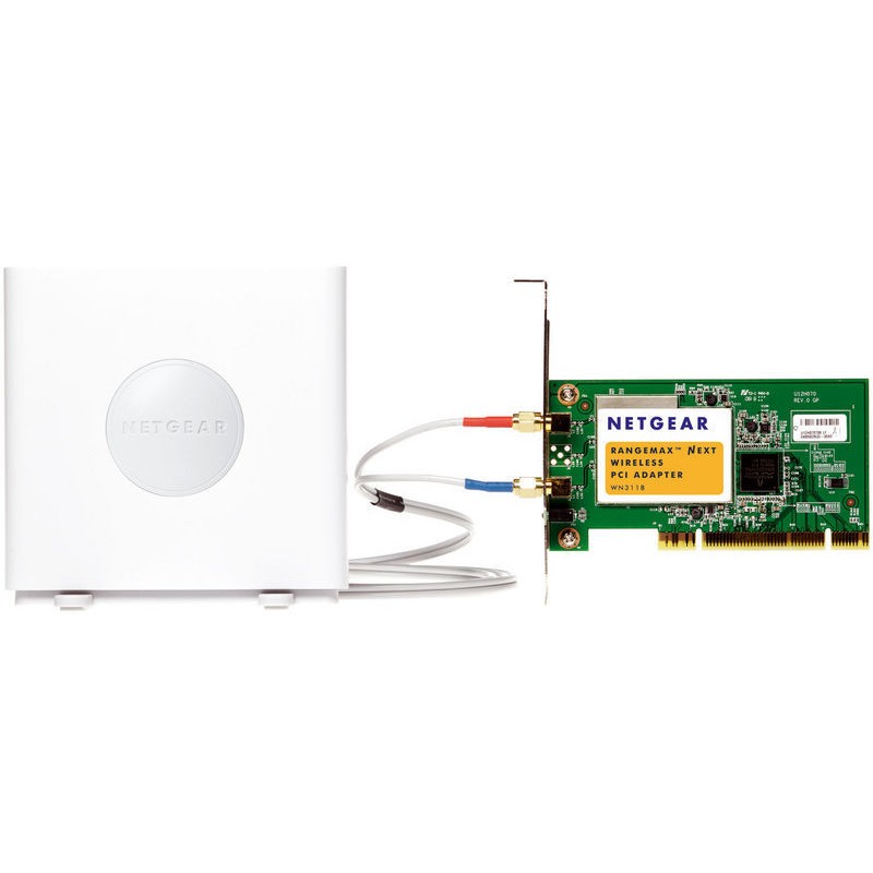 Carte Réseau WiFi PCI 300 Mbps - 2 Antennes - Compatible Windows 10/8/7/XP - Pour Ordinateur De Bureau